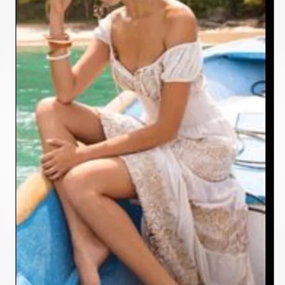 Boston Proper Bamboo Sequin Peasant
Maxi Dress - Picture 10 of 10